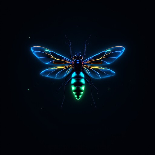 Free Neon Pixel Firefly Image - Firefly, Pixel, Art | Download at StockCake