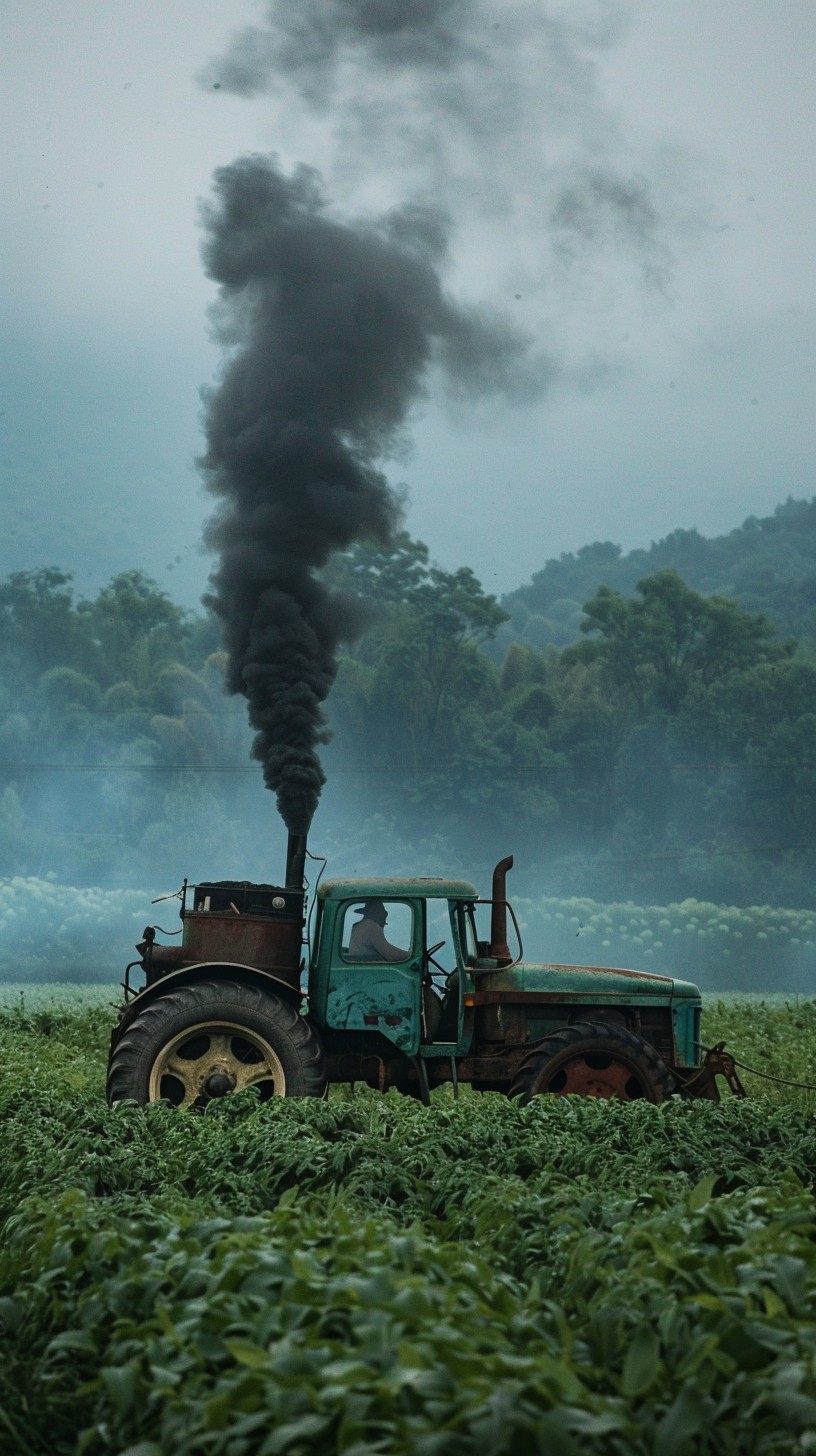 Mist Smoke Color Download Tractor Emitting Smoke Image - Tractor, Smoke, Agriculture ...