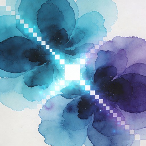 Free Pixels Meet Watercolor Image - Watercolor, Abstract, Geometric ...