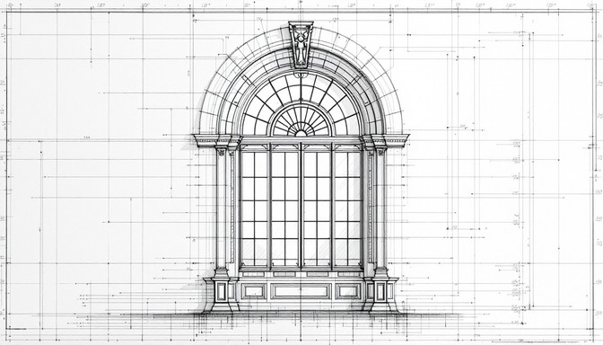 Free Arched Window Sketch Image - Architecture, Sketch, Graphite ...
