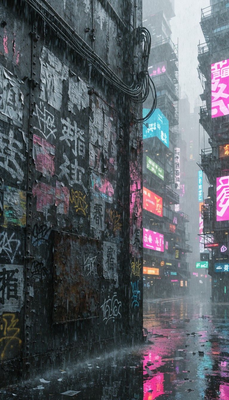 Free Neon Rain Streets Image - Cyberpunk, Neon, Rain | Download at ...