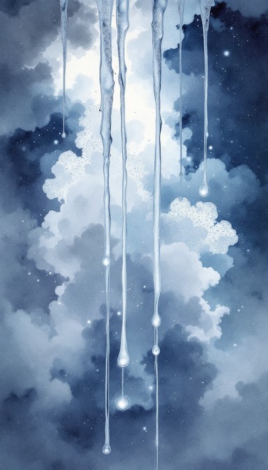Free Moonlit Silver Rain Image | Download at StockCake