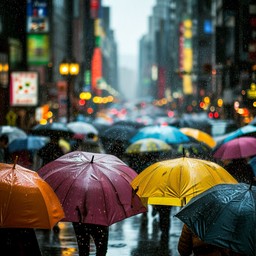 Free Rainy Urban Scene Image - Rain, Umbrellas, City | Download at ...