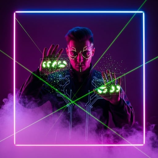 Free Neon Cyber Rapper Image - Cyberpunk, Neon, Purple | Download at ...