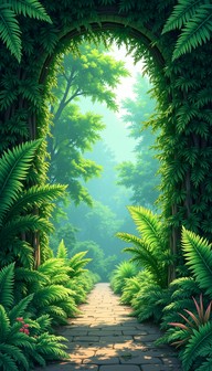 Free Enchanted Forest Gateway Image - Forest, Pathway, Ferns | Download ...