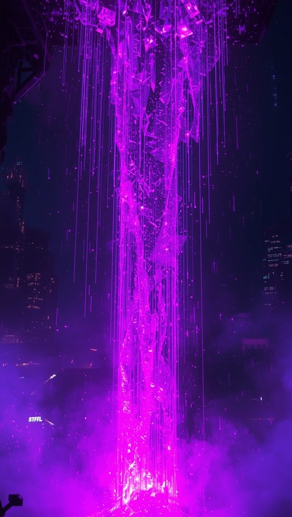 Free Digital Neon Cascade Image - Pixel, Neon, Waterfall | Download at ...