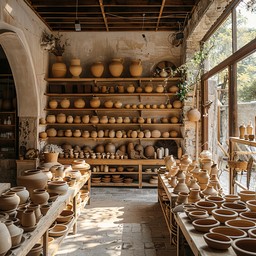 Free Pottery Shop Aisle Image - Pottery, Shop, Rustic | Download at ...