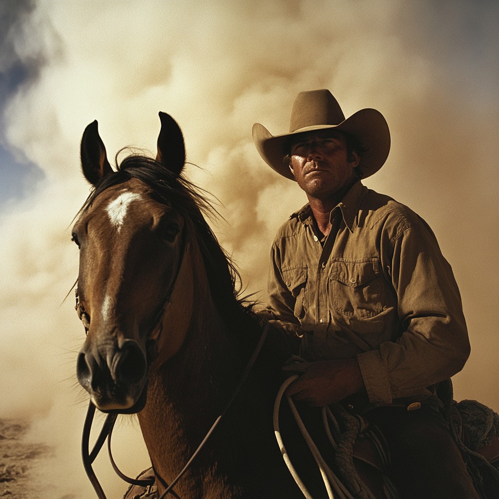 Free Cowboy with Horse Image - Cowboy, Horse, Clouds | Download at ...