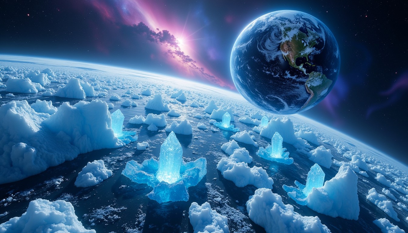 Cosmic Ice Free Glacial Cosmic Harmony Image - Earth, Space, Ice | Download at ...