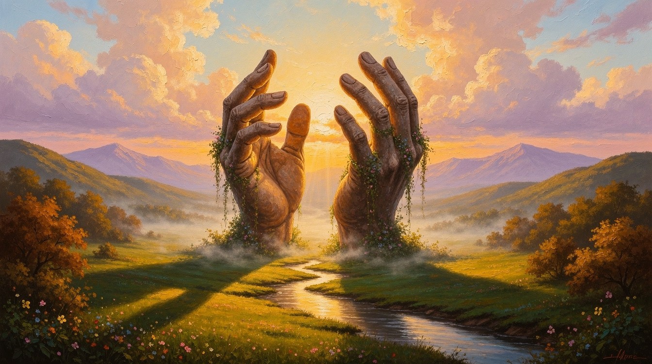 Free Ancient Stone Hands Image - Landscape, Painting, Hands | Download ...