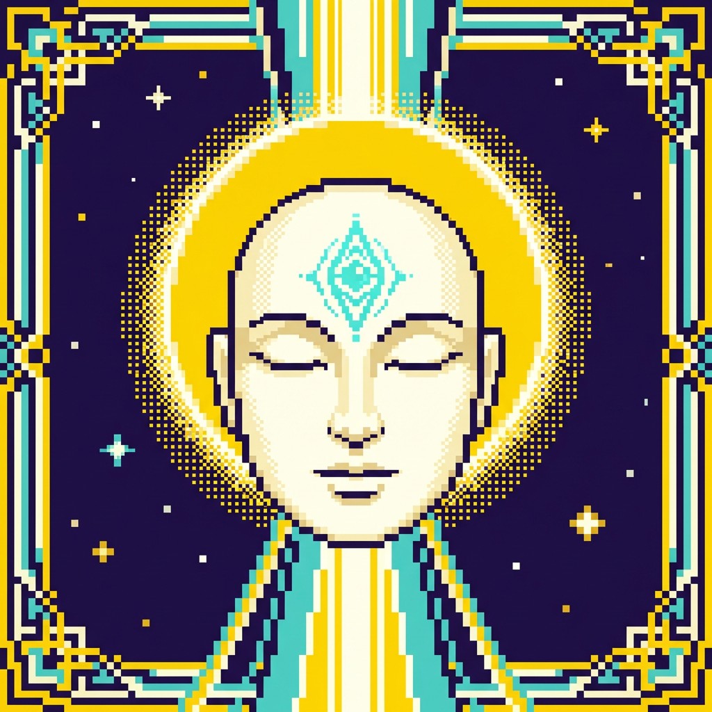 Free Divine Pixel Meditation Image - Pixel, Meditation, Spiritual ...