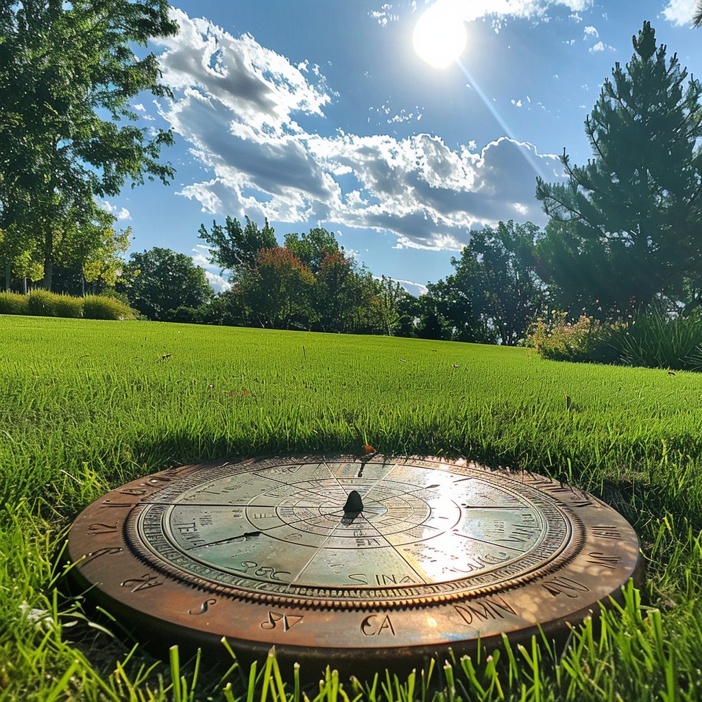 Free Sundial in Park Image - Sundial, Park, Summer | Download at StockCake