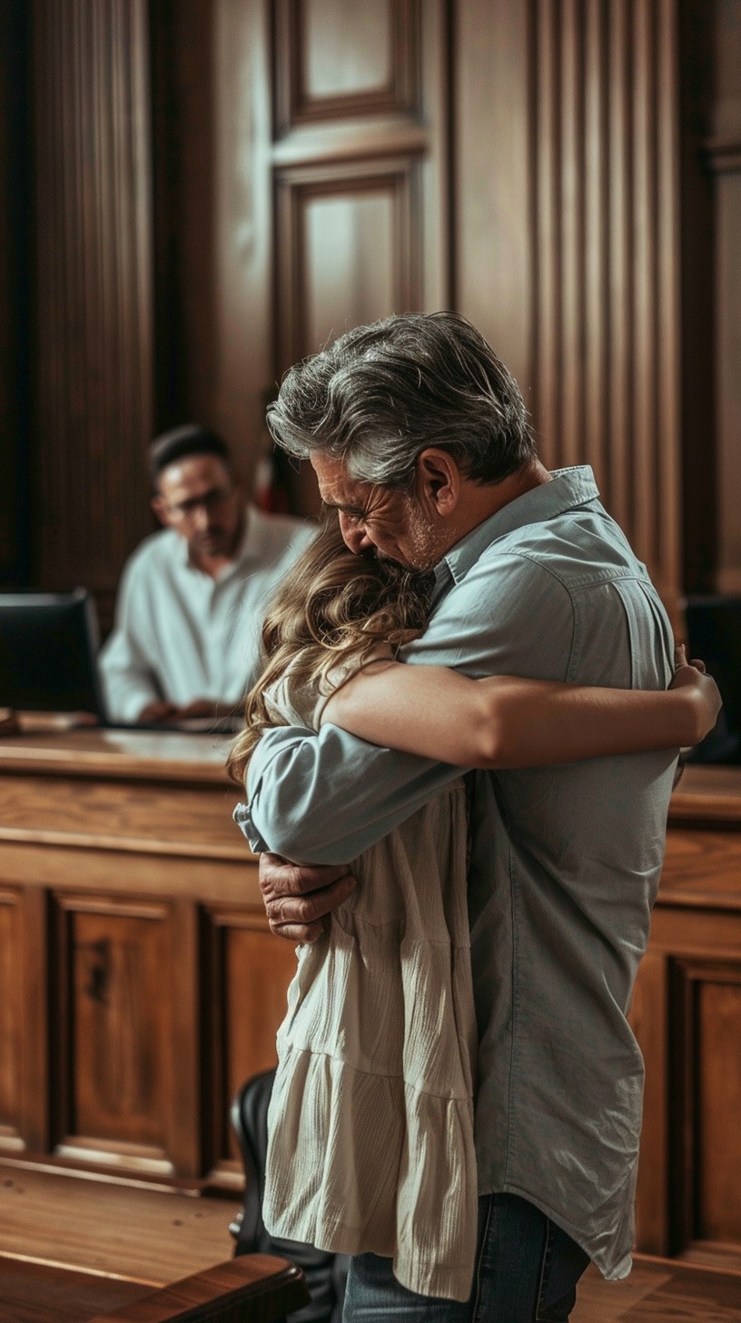 Free Emotional Courtroom Embrace Image - Courtroom, Embrace, Emotional ...