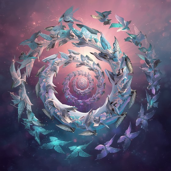 Free Celestial Bird Vortex Image - Birds, Mandala, Spiral | Download at ...