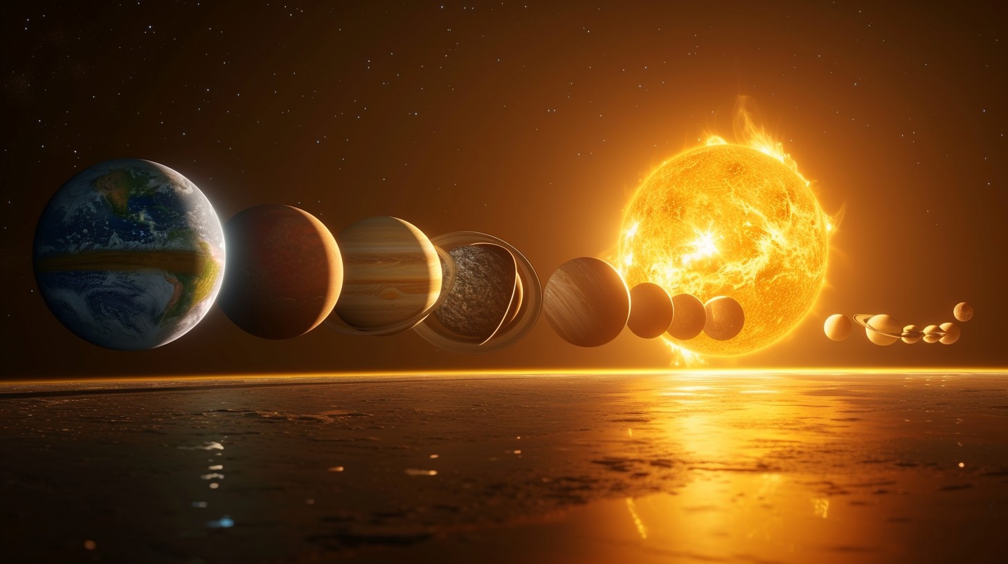 Free Planetary Alignment Art Photo - Planets, Sun, Solar System ...