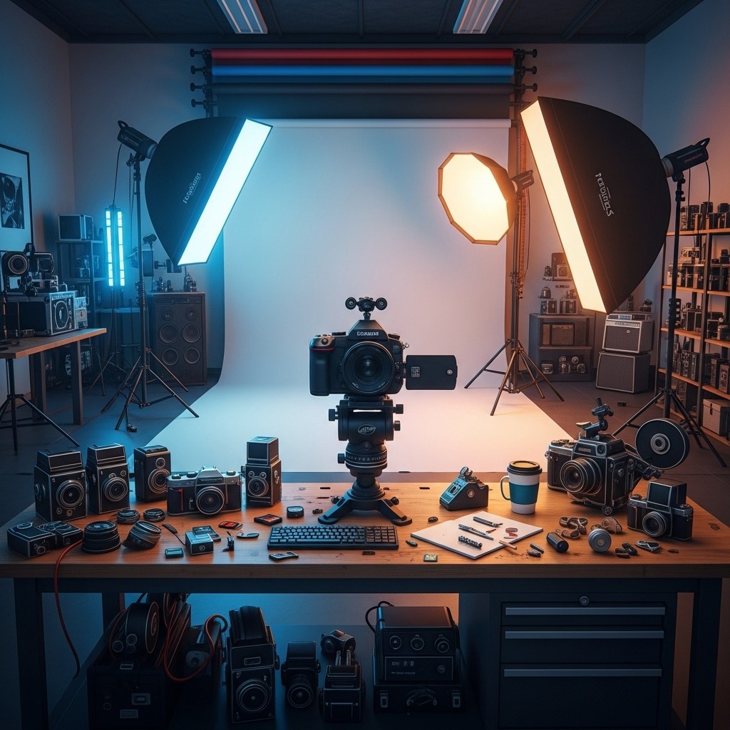 Free Photographer's Creative Haven Image - Photography, Studio, Camera ...
