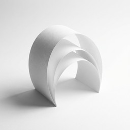 Free Curved Paper Sculpture Image - Paper, Sculpture, Abstract ...