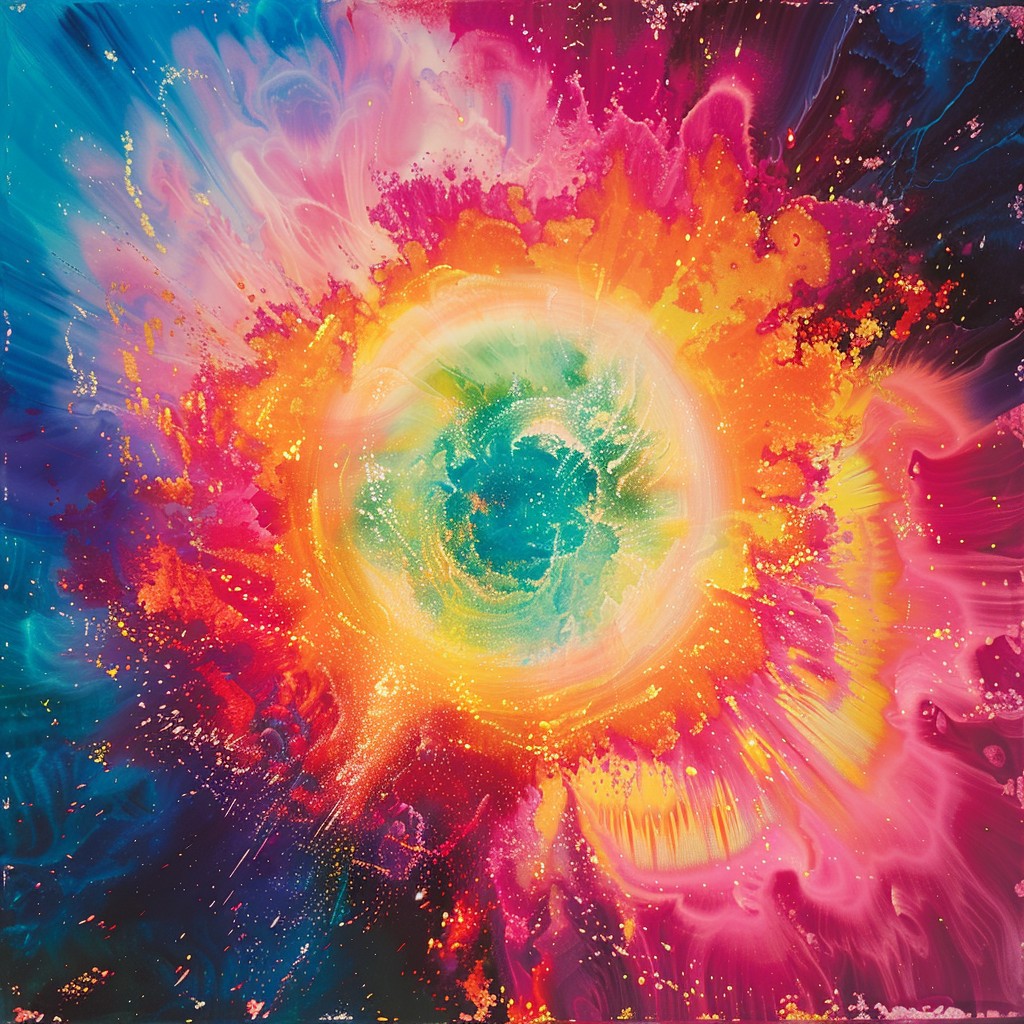 Free Vibrant Color Explosion Image - Abstract, Art, Painting | Download ...