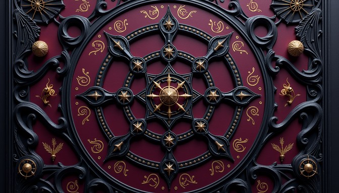 Gothic Circle Pattern Explained Free Gothic Sacred Geometry Image - Gothic, Religious, Ornate ...