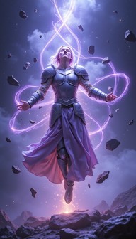 Free Cosmic Warrior Ascends Image - Warrior, Cosmic, Lavender ...