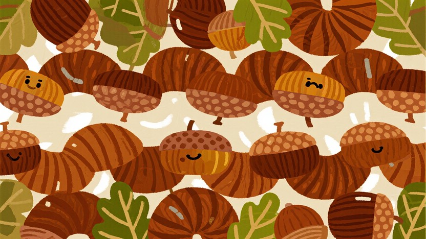 Free Flowing Acorn Textures Photo - Acorns, Botanical, Autumn ...