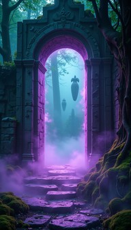 Free Ancient Magical Gateway Image - Portal, Magical, Purple | Download ...