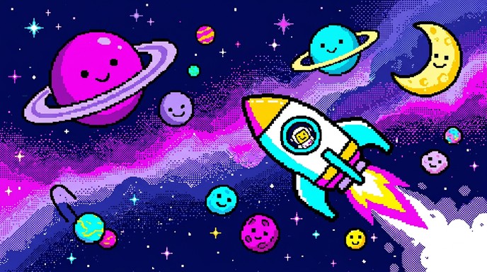 Free Pixel Space Adventure Image - Pixel, Space, Retro | Download at ...