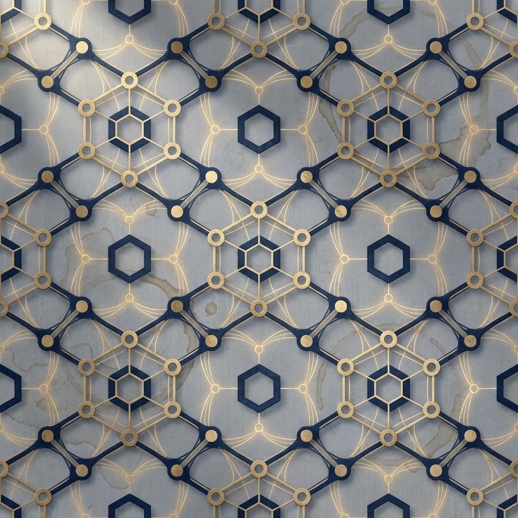 Free Connected Hexagonal Network Image - Geometric, Hexagonal, Pattern ...
