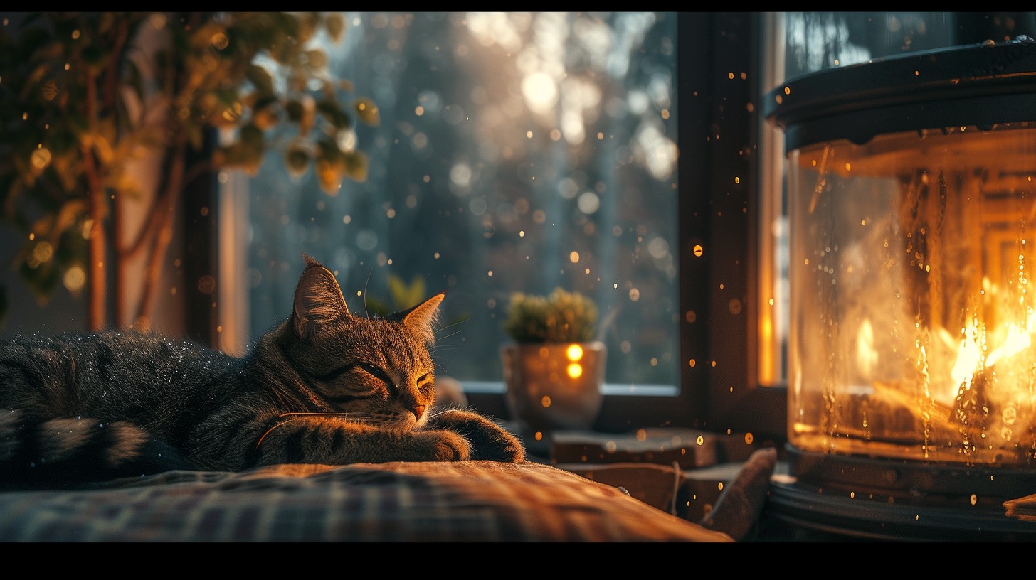 Free Cozy Fireplace Cat Image - Cat, Fireplace, Cozy | Download at ...