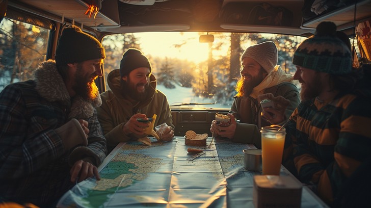 Free Cozy Roadtrip Break Image - Friends, Camper, Van | Download at ...