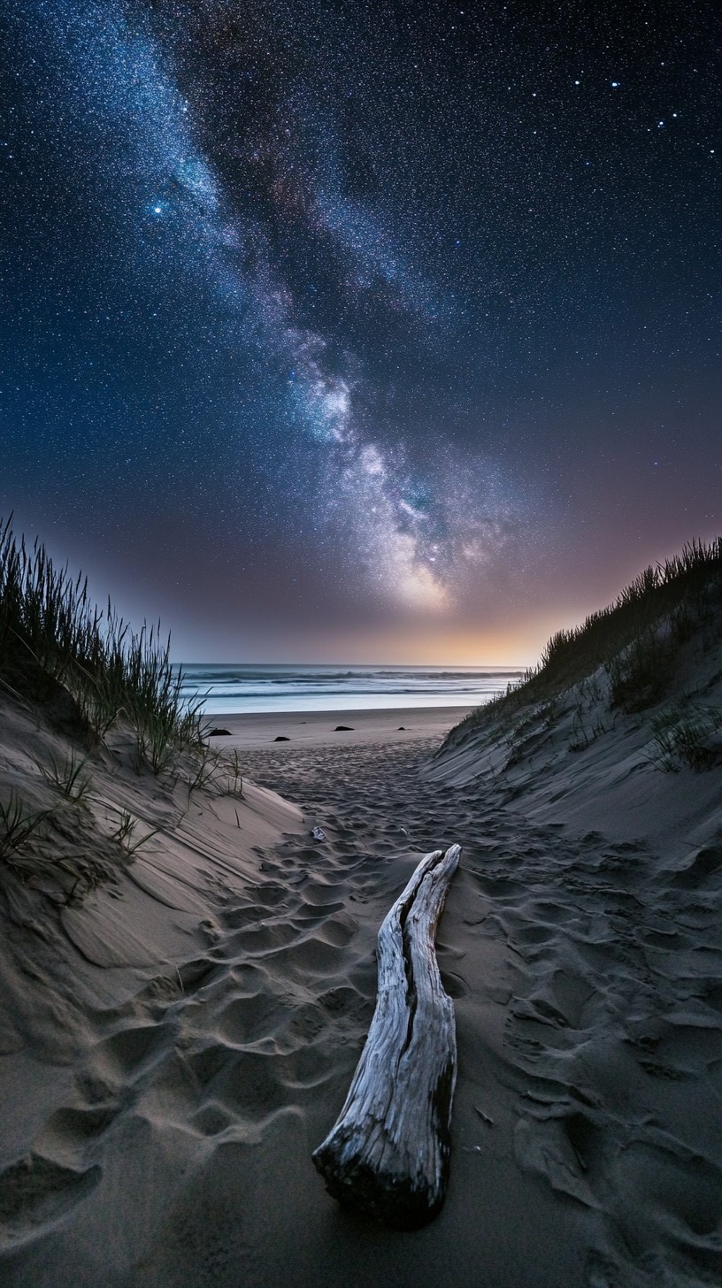 Free Starry Night Beach Image - Starry, Night, Beach | Download at ...