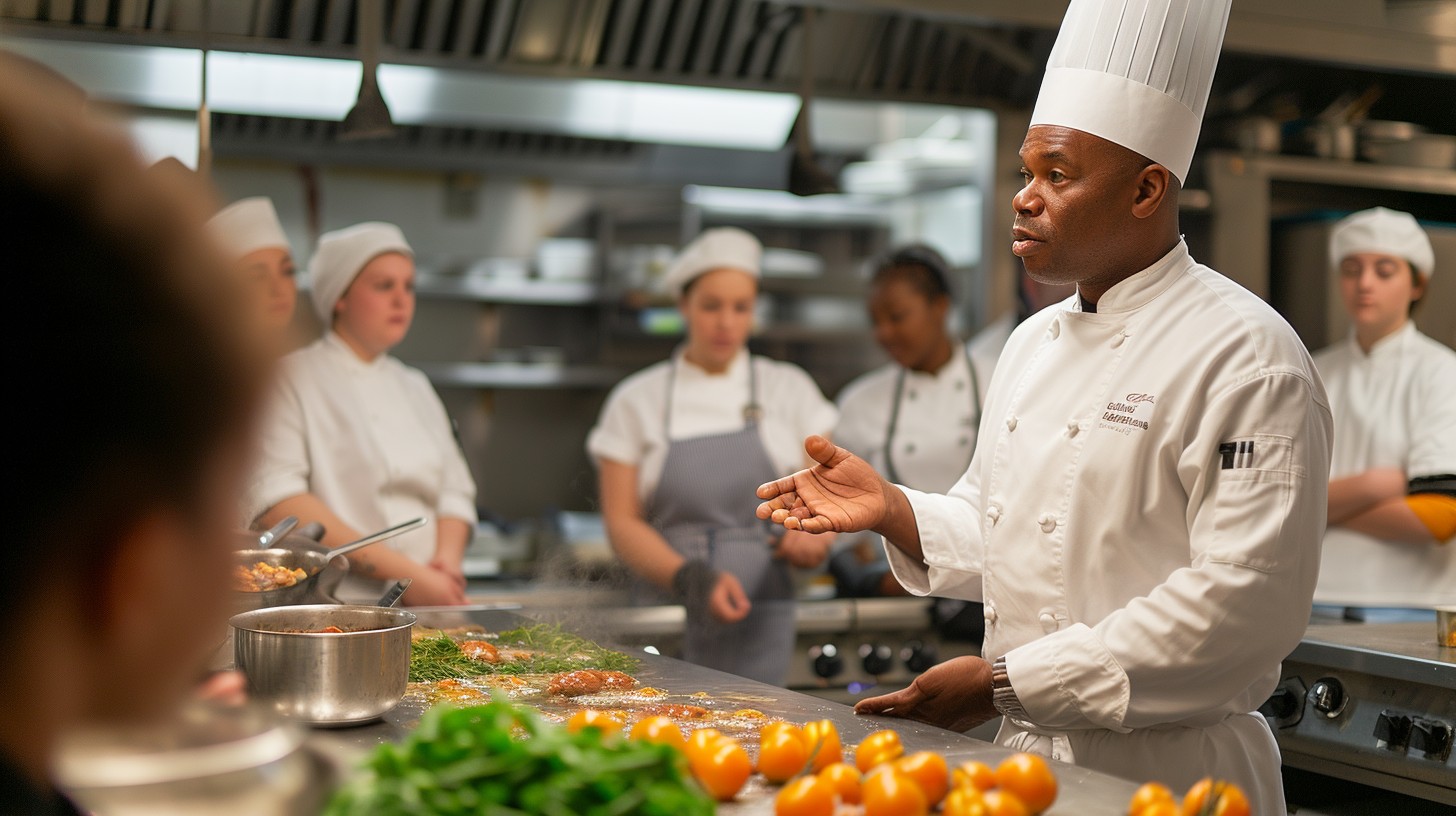 Free Chef Instructing Students Image - Chef, Students, Teaching ...