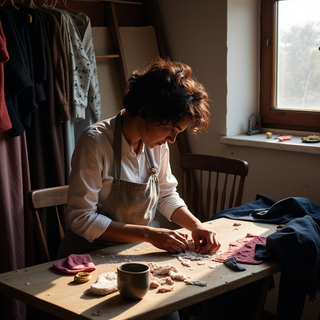 Free Crafting with light Image - Artisan, Craftsmanship, Textiles ...