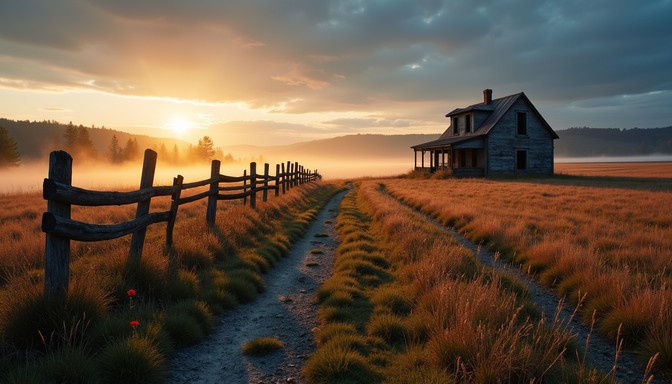 Free Golden Country Solitude Image | Download at StockCake