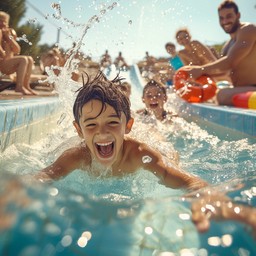 Free Joyful Pool Splash Image - Child, Pool, Splash | Download at StockCake