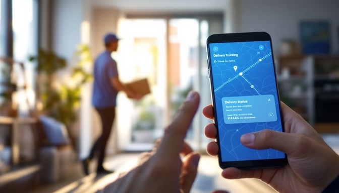 Free Tracking Delivery Progress Image - Delivery, Tracking, Smartphone ...