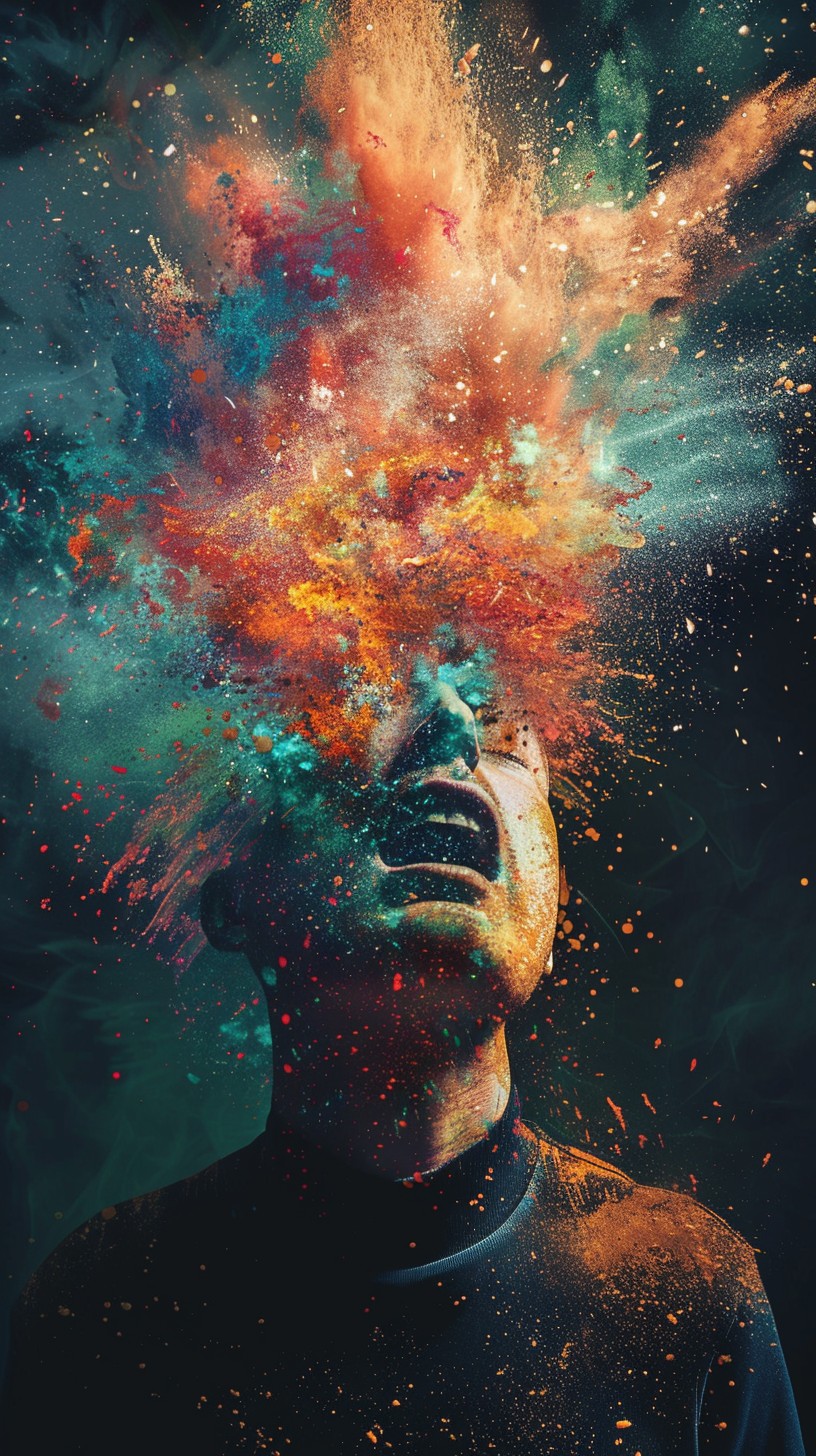 Free Explosive Mind Art Image - Explosion, Colors, Man | Download at ...
