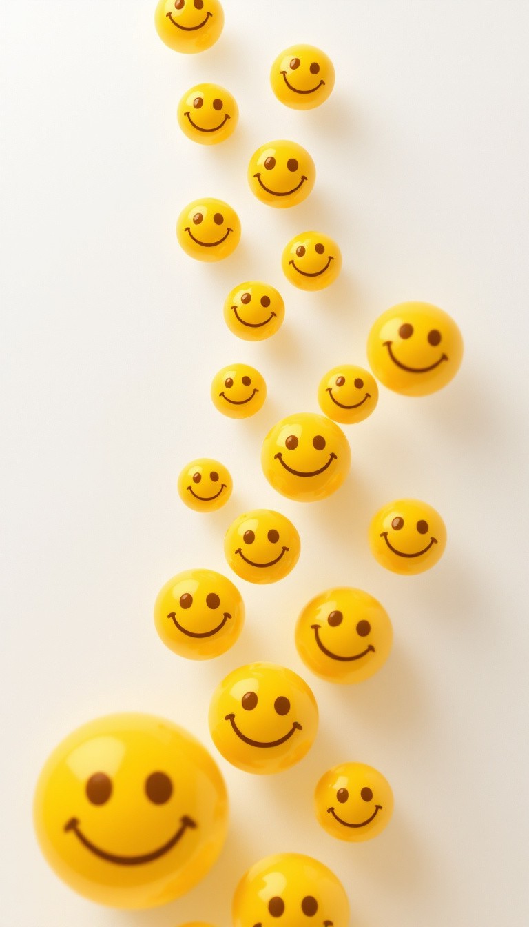 Free Cascading Happy Faces Image - Smiley, Yellow, Cascade | Download ...