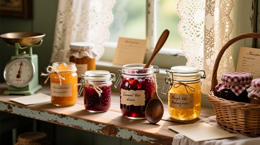 Free Rustic Jam Collection Image - Preserves, Jams, Homemade | Download ...