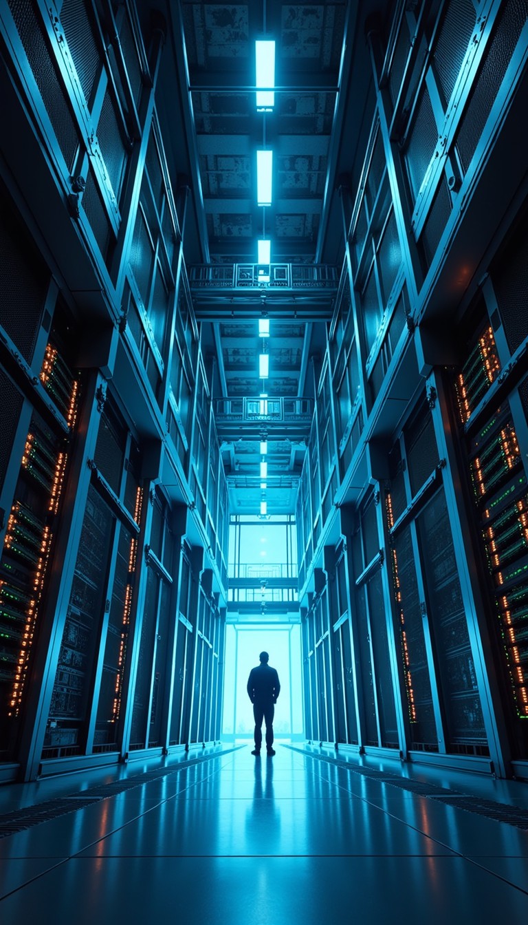 Free Digital Cathedral Corridor Image - Servers, Datacenter, Technology ...