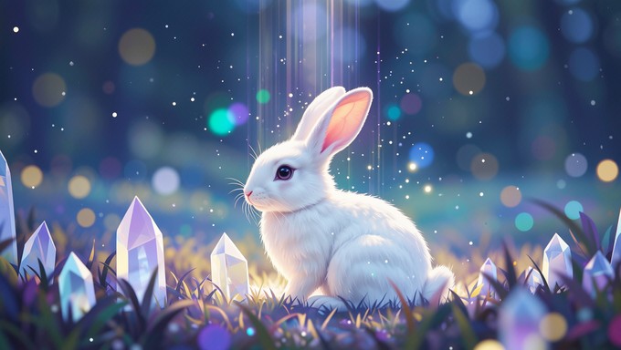 Magic Beautiful Rabbit Free Magical Rabbit Meadow Image - Rabbit, Bunny, Magical | Download at ...