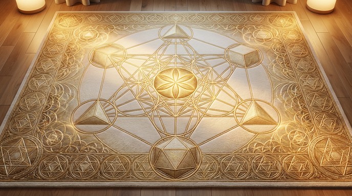 Metatron Cube Rug Free Sacred Geometry Rug Image - Rug, Carpet, Geometry | Download at ...