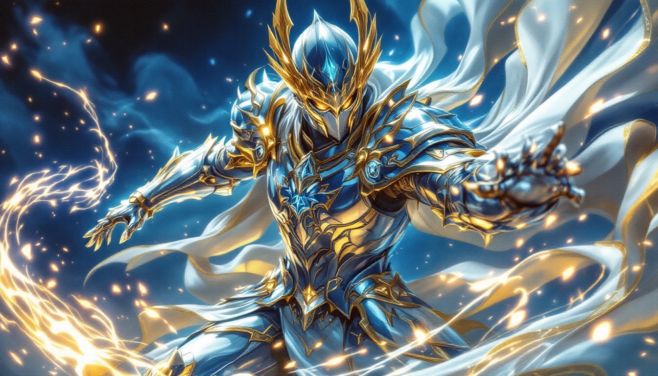 Free Celestial Warrior Ascending Image - Warrior, Armor, Magical ...