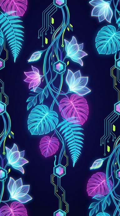 Free Neon Botanical Garden Image - Neon, Botanical, Cyberpunk ...