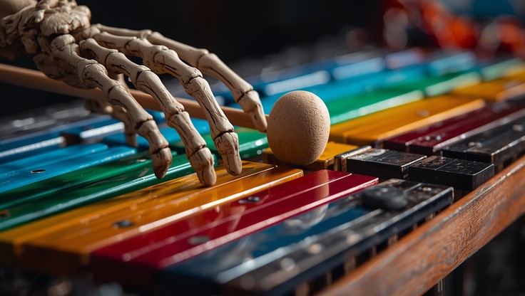 Free Death Plays Music Image - Skeleton, Xylophone, Music | Download at ...