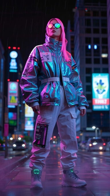 Free Neon Cyber Rapper Image | Download at StockCake