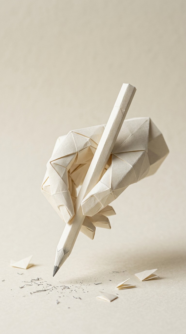 Free Paper Hand Sculpture Image - Origami, Papercraft, Sculpture ...