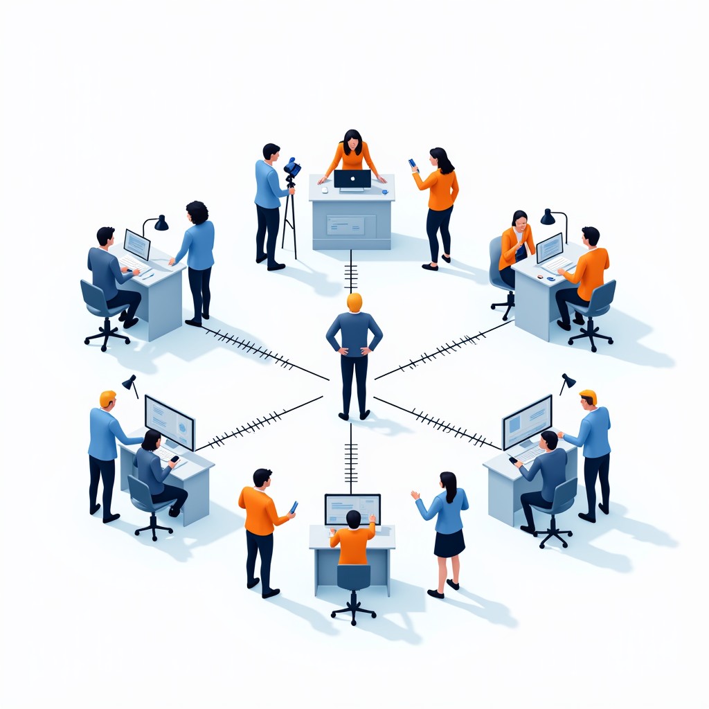 Free Connected Teamwork Network Image - Teamwork, Collaboration ...