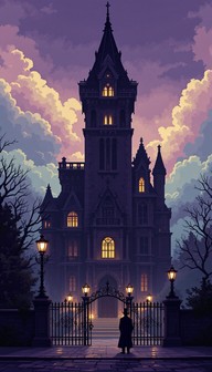 Free Gothic Pixel Mansion Image - Pixel, Art, Gothic | Download at ...