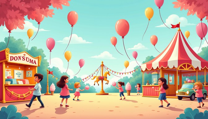 Free Colorful Carnival Fun Image - Carnival, Balloons, Children ...